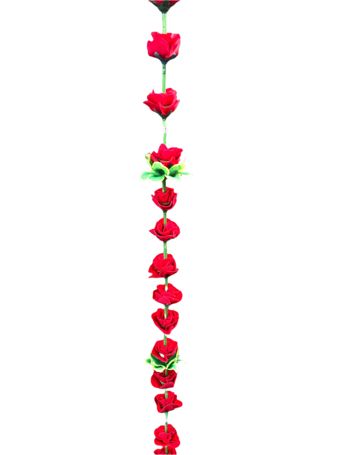 Mini Red Artificial Rose Flower Garlands R012 – 2 Pack (6ft) | Indian & Pakistani Wedding, Haldi, Mehndi, Sangeet & Festival Décor