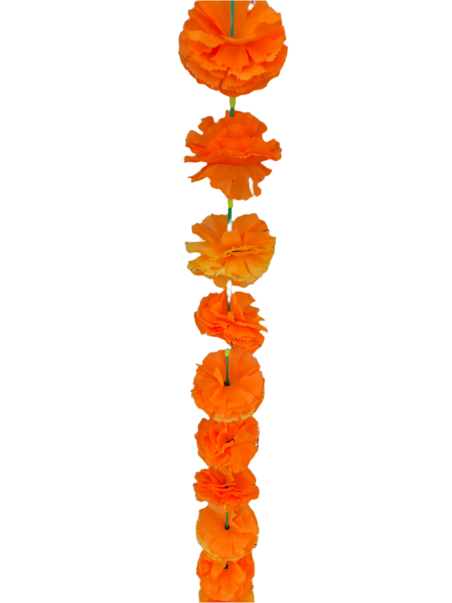Mango Artificial Flower Ruffled Layered Petals Garlands – 5 Pack (6ft) | Indian & Pakistani Wedding, Haldi, Mehndi, Sangeet & Festival Décor