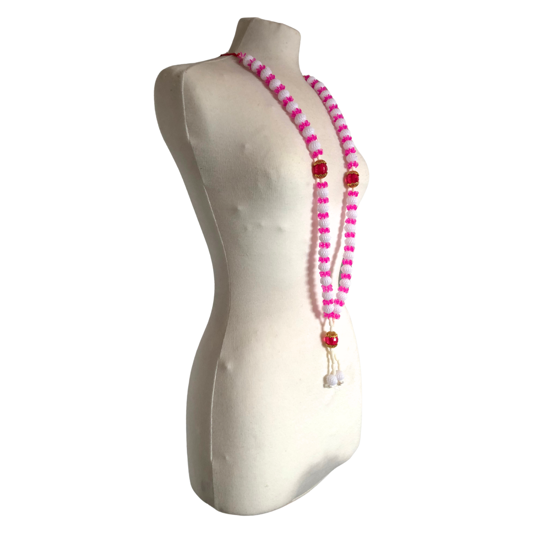 Milni Haar MH027 – Pink Neck Garland (60cm) | Indian & Pakistani Wedding Ceremony