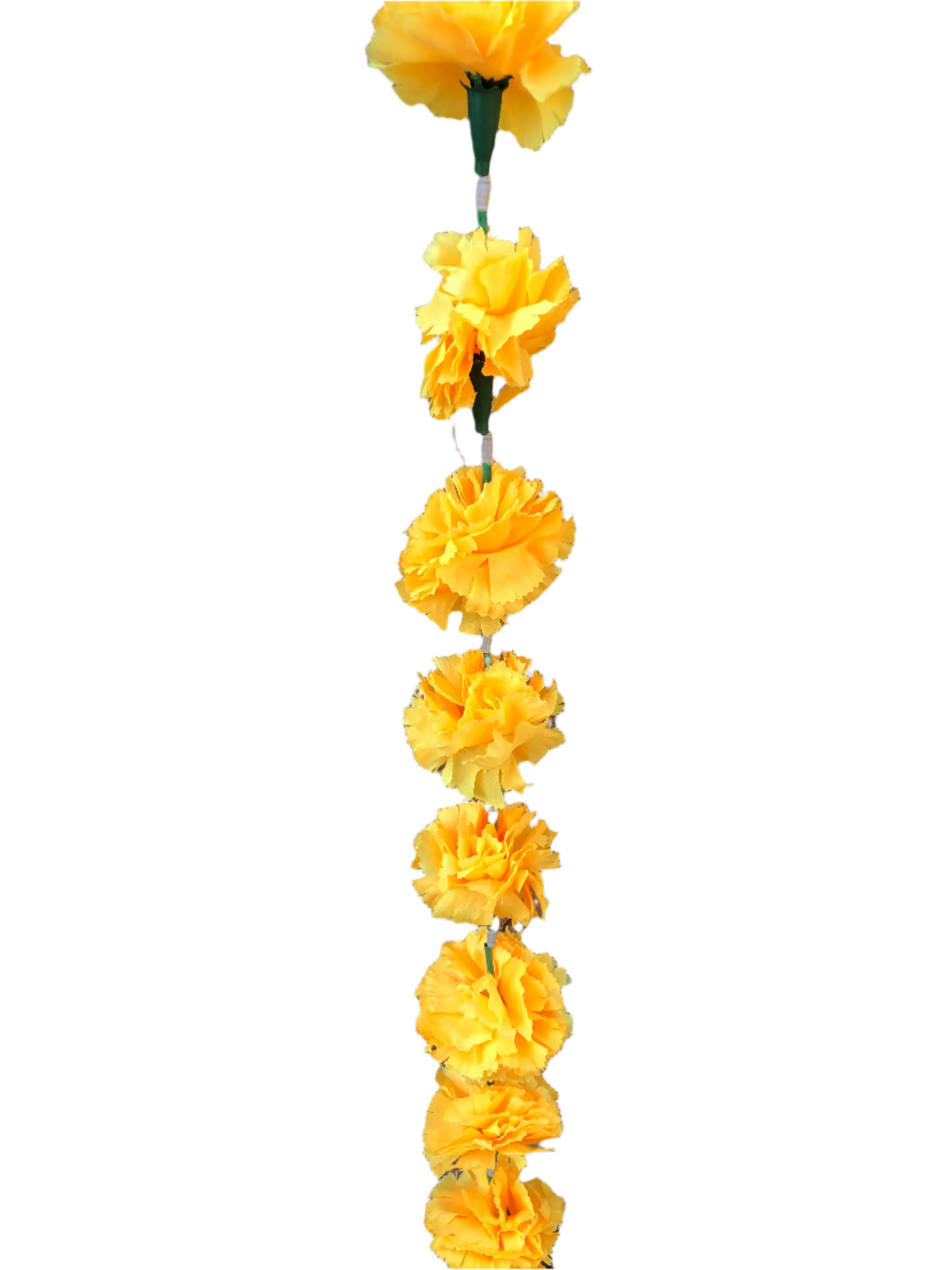 Orange Artificial Flower Ruffled Layered Petals Garlands NKB004 – 5 Pack (6ft) | Indian & Pakistani Wedding, Haldi, Mehndi, Dholki, Sangeet & Festival Hanging Décor