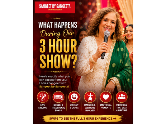 What Happens During Our 3-Hour Ladies Sangeet Show?