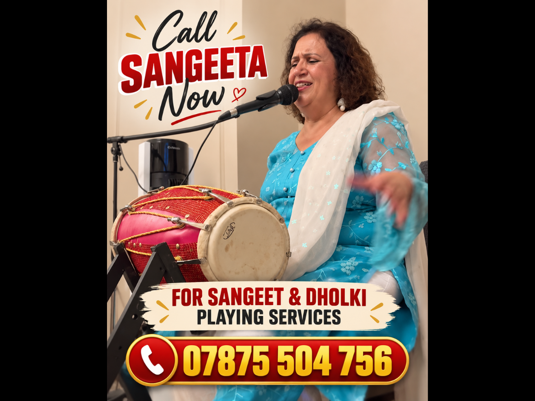 🥁🎤 Looking for a Female Dholki Player and Sangeet Singer? Call Sangeeta!