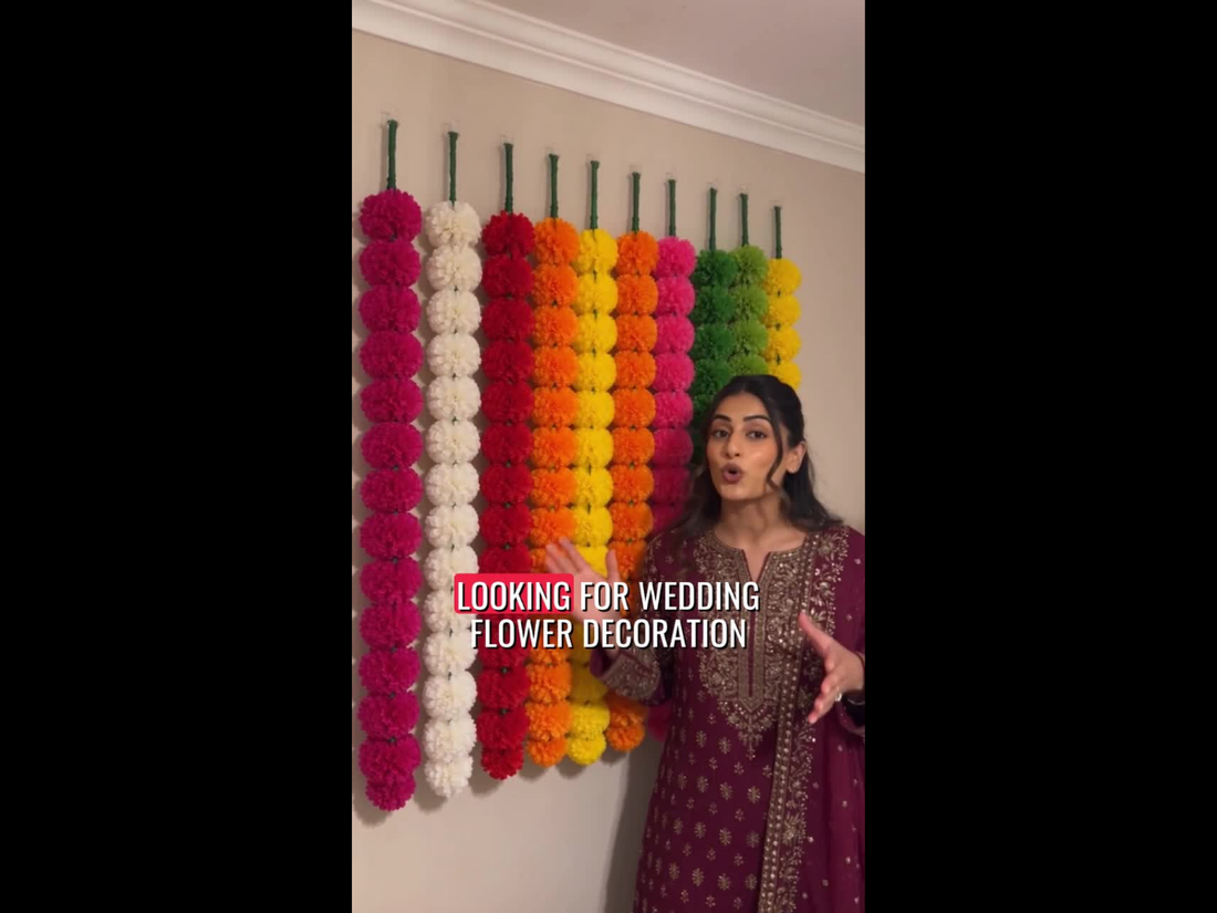 🌼 Artificial Flower Garlands – 5 Strings for Just £9.95!