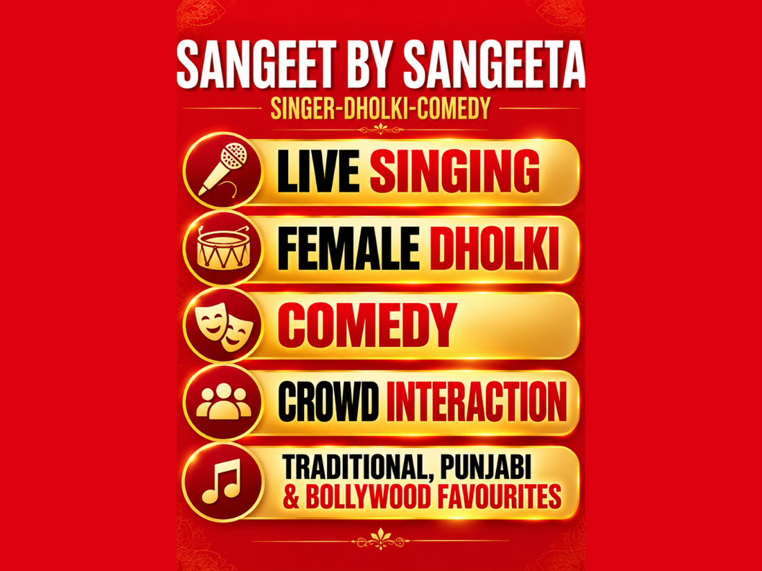 🎤 Sangeet By Sangeeta – Singing, Dholki, Comedy &amp; Crowd Interaction 🥁❤️