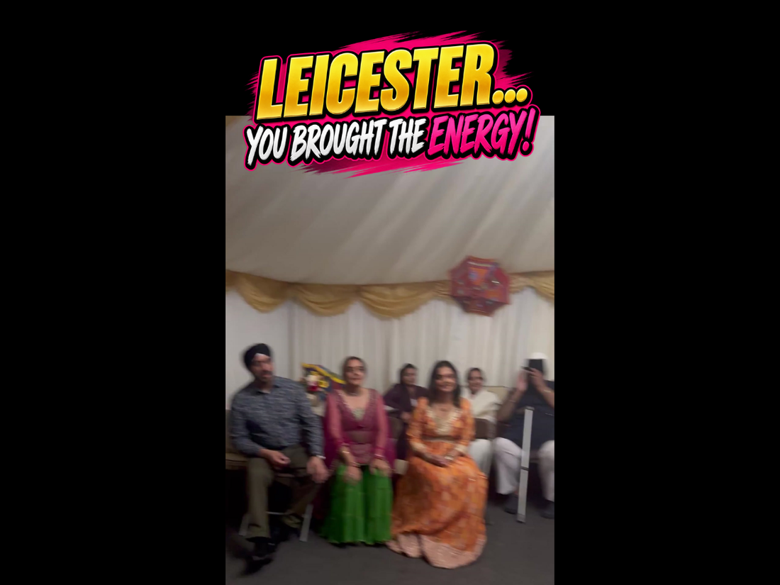 🔥 Leicester… You Brought the Energy! An Unforgettable Sangeet Celebration 🥁🎤