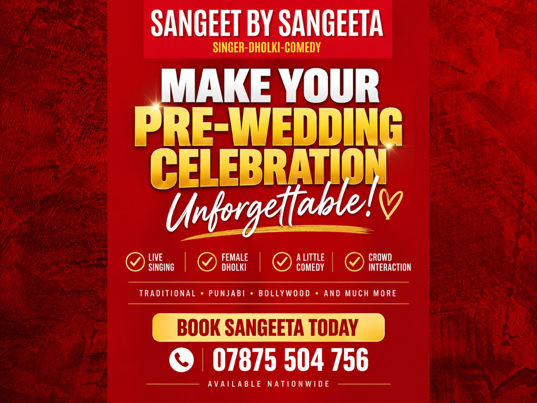 🥁 Make Your Pre-Wedding Celebration Unforgettable with Sangeet By Sangeeta ❤️