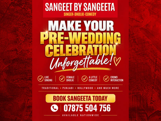 🥁 Make Your Pre-Wedding Celebration Unforgettable with Sangeet By Sangeeta ❤️