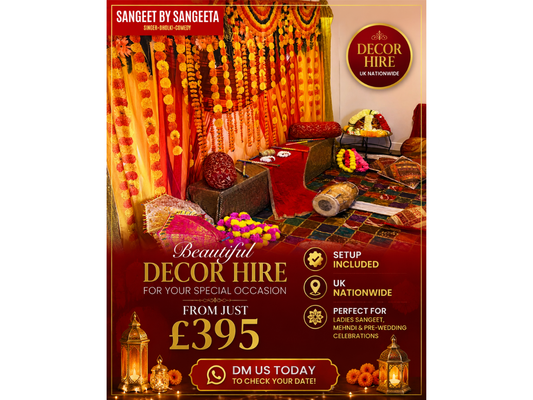 Transform Your Pre-Wedding Celebration with Beautiful Décor Hire from £395