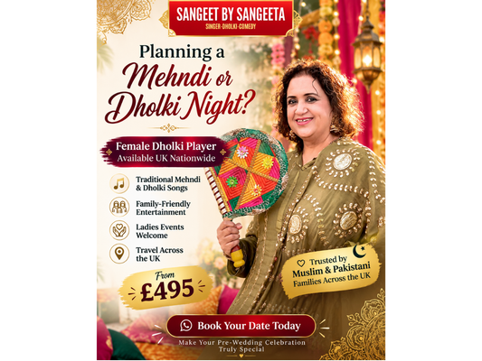 Why a Female Dholki Player is the Perfect Choice for Pakistani &amp; Muslim Mehndi Celebrations