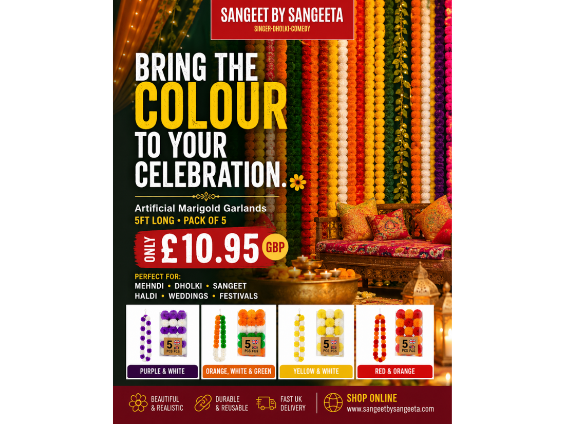 Bring the Colour to Your Celebration with Artificial Marigold Garlands