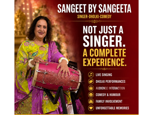 Not Just A Singer. A Complete Ladies Sangeet Experience.