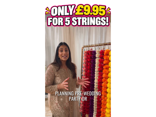 Artificial Flower Garlands – 5 Strings for Just £9.95
