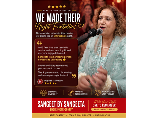 Why Our Customers Love Their Sangeet Nights with Sangeeta