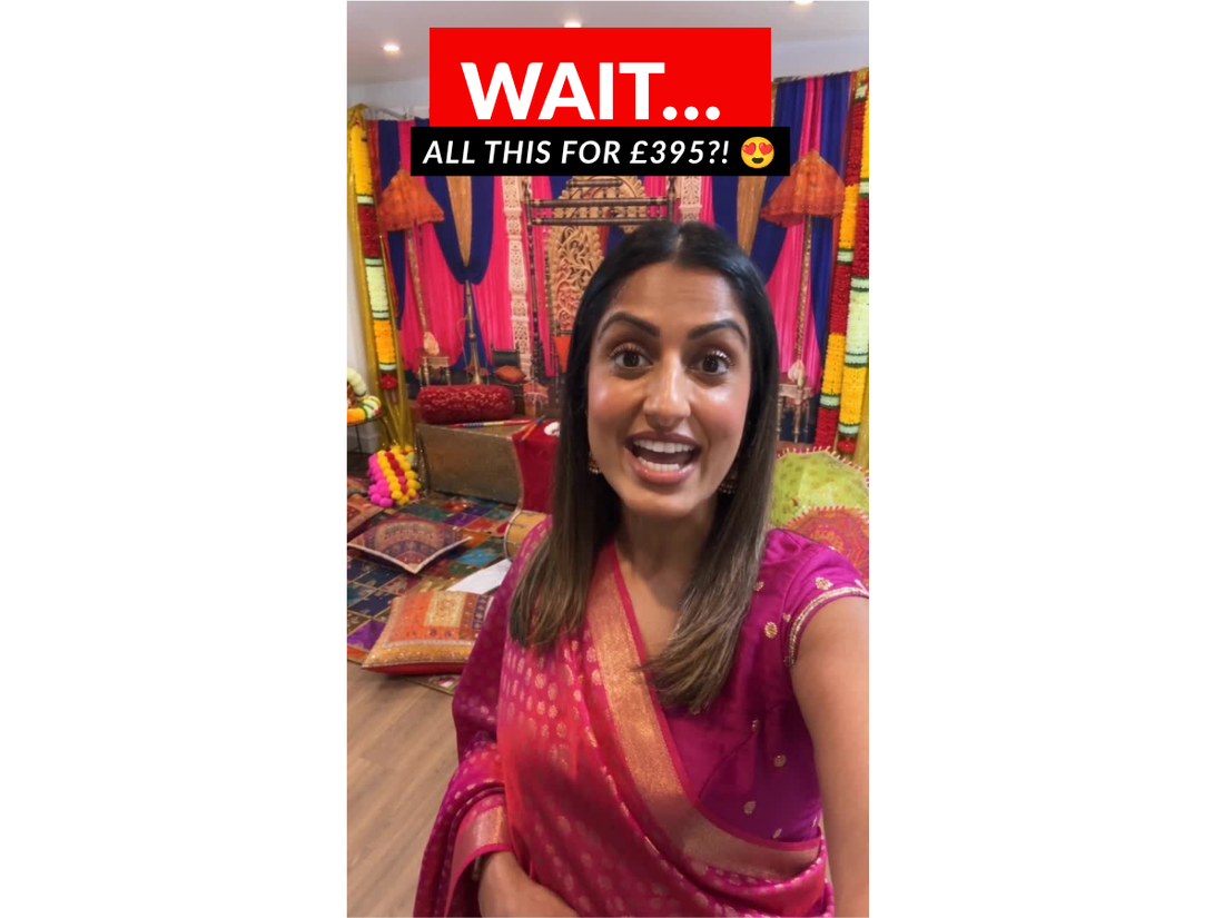 Dholki Sangeet Décor Hire for Just £395 – Available Nationwide