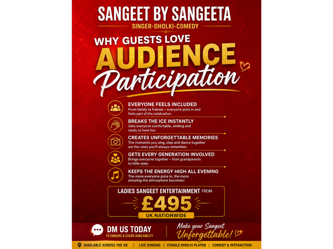 Why Audience Participation Makes Every Ladies Sangeet Unforgettable