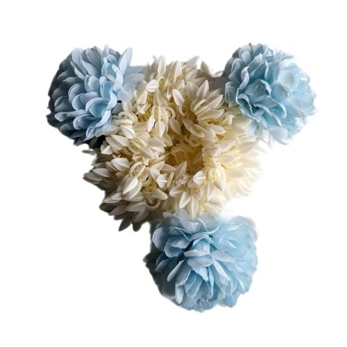 Gajra Hair Accessory – Light Blue – Bridal Juda & Wrist Flower