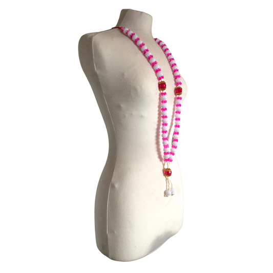 Milni Haar MH027 – Pink Neck Garland (60cm) | Indian & Pakistani Wedding Ceremony