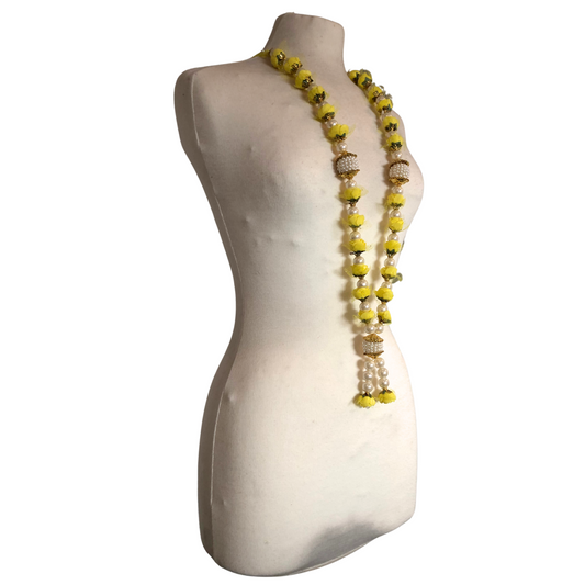 Milni Haar MH030 – Yellow Neck Garland (60cm) | Indian & Pakistani Wedding Ceremony