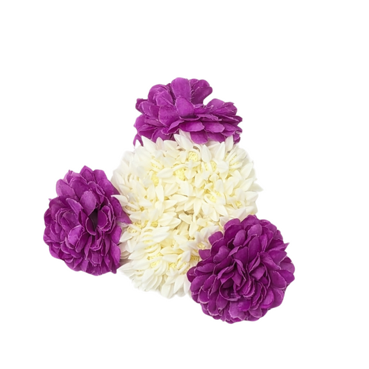 Gajra Hair Accessory – Purple – Bridal Juda & Wrist Flower
