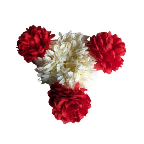 Gajra Hair Accessory – Red – Bridal Juda & Wrist Flower