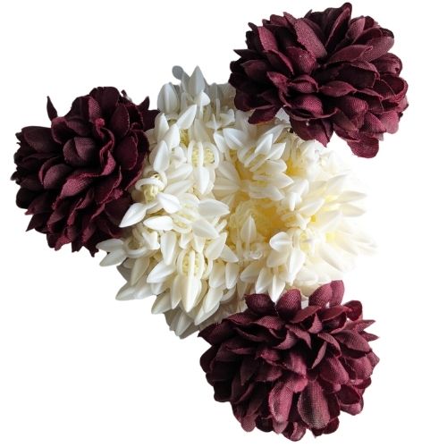 Gajra Hair Accessory – Red Wine – Bridal Juda & Wrist Flower