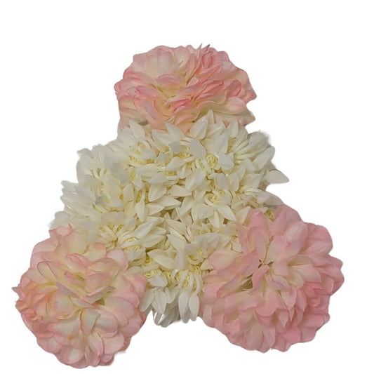 Gajra Hair Accessory – Pink – Bridal Juda & Wrist Flower